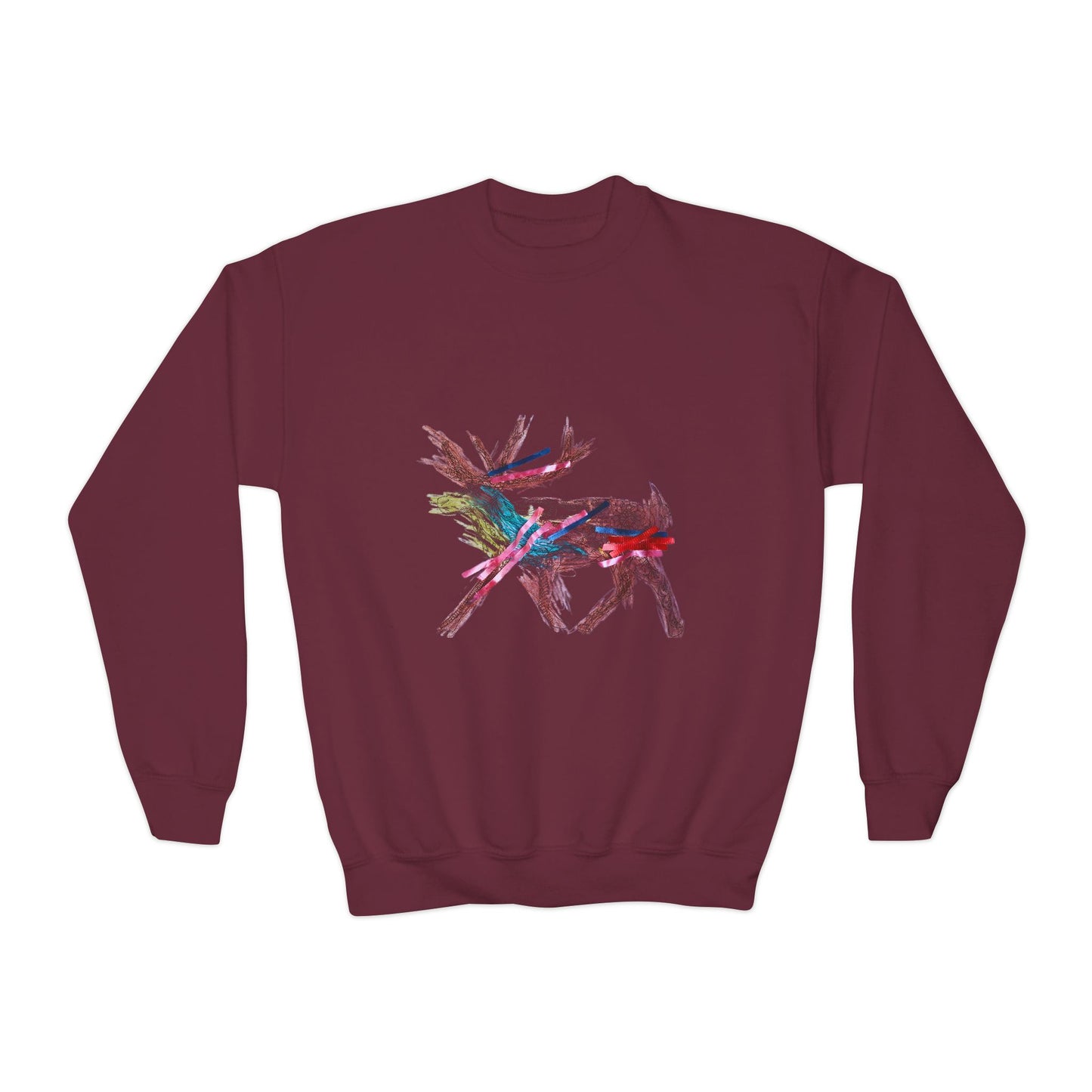 Reindeer Kids Artwork Sweatshirt for Youth