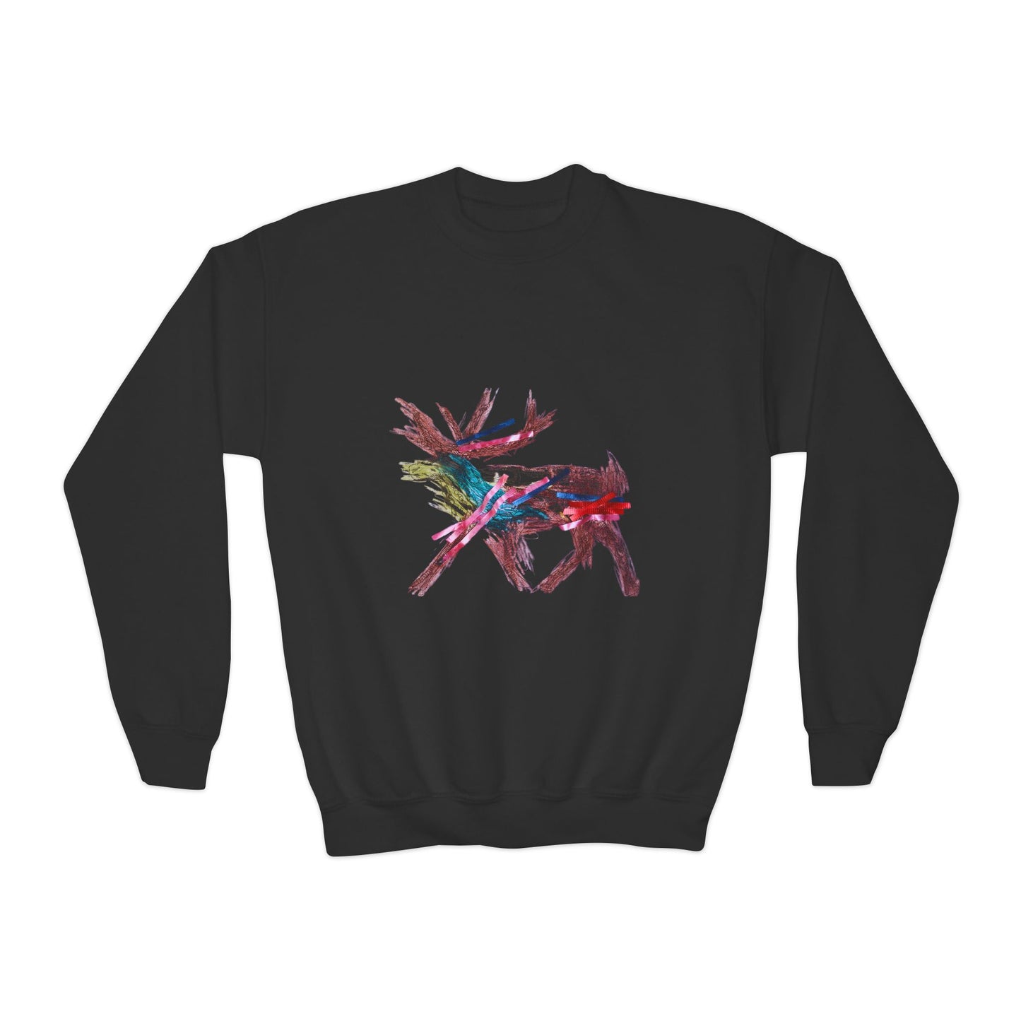 Reindeer Kids Artwork Sweatshirt for Youth