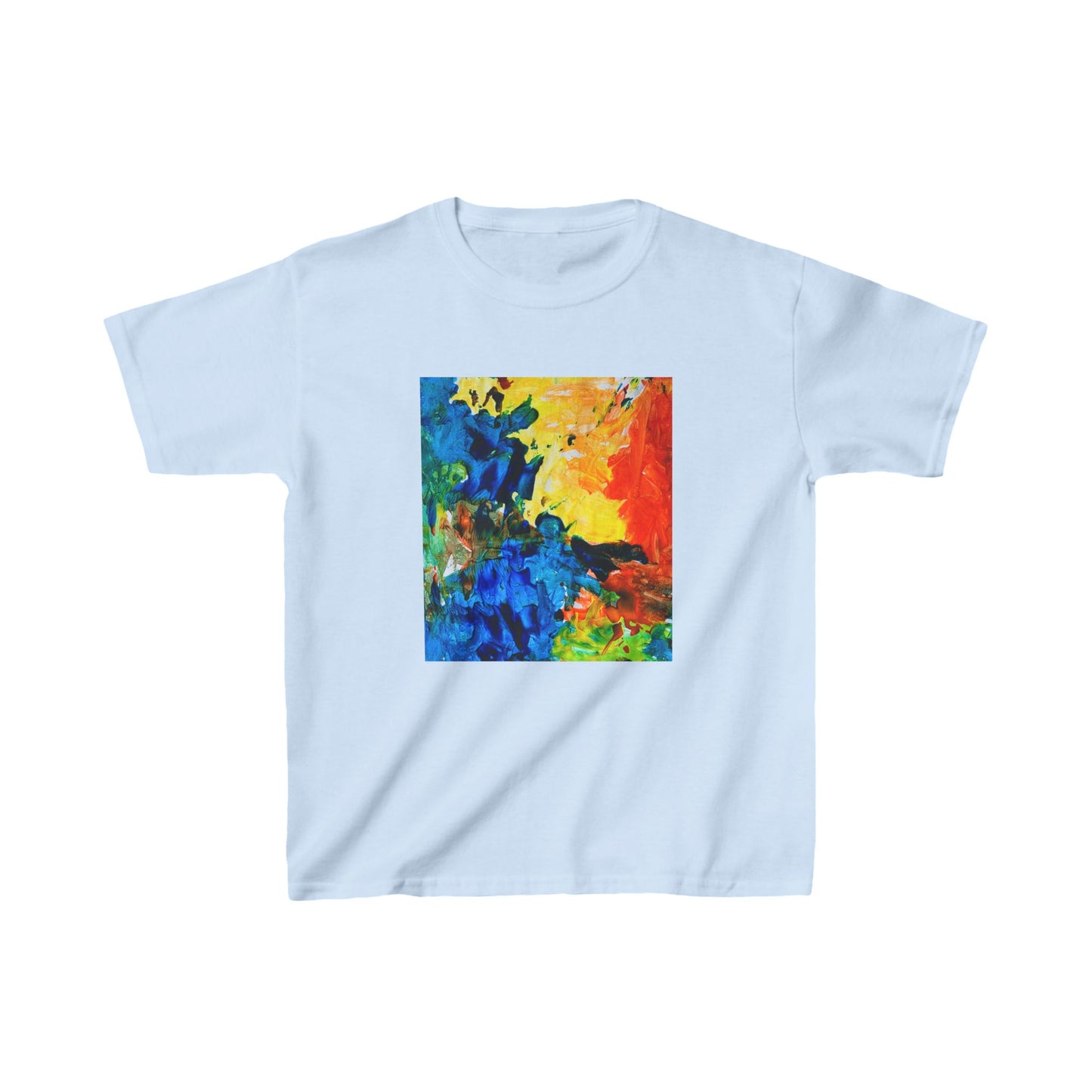 Kids Artwork Water Painting Tee, Kids Drawing Custom Tee, Hand Painted Fleece Gift, Father's Day Present,