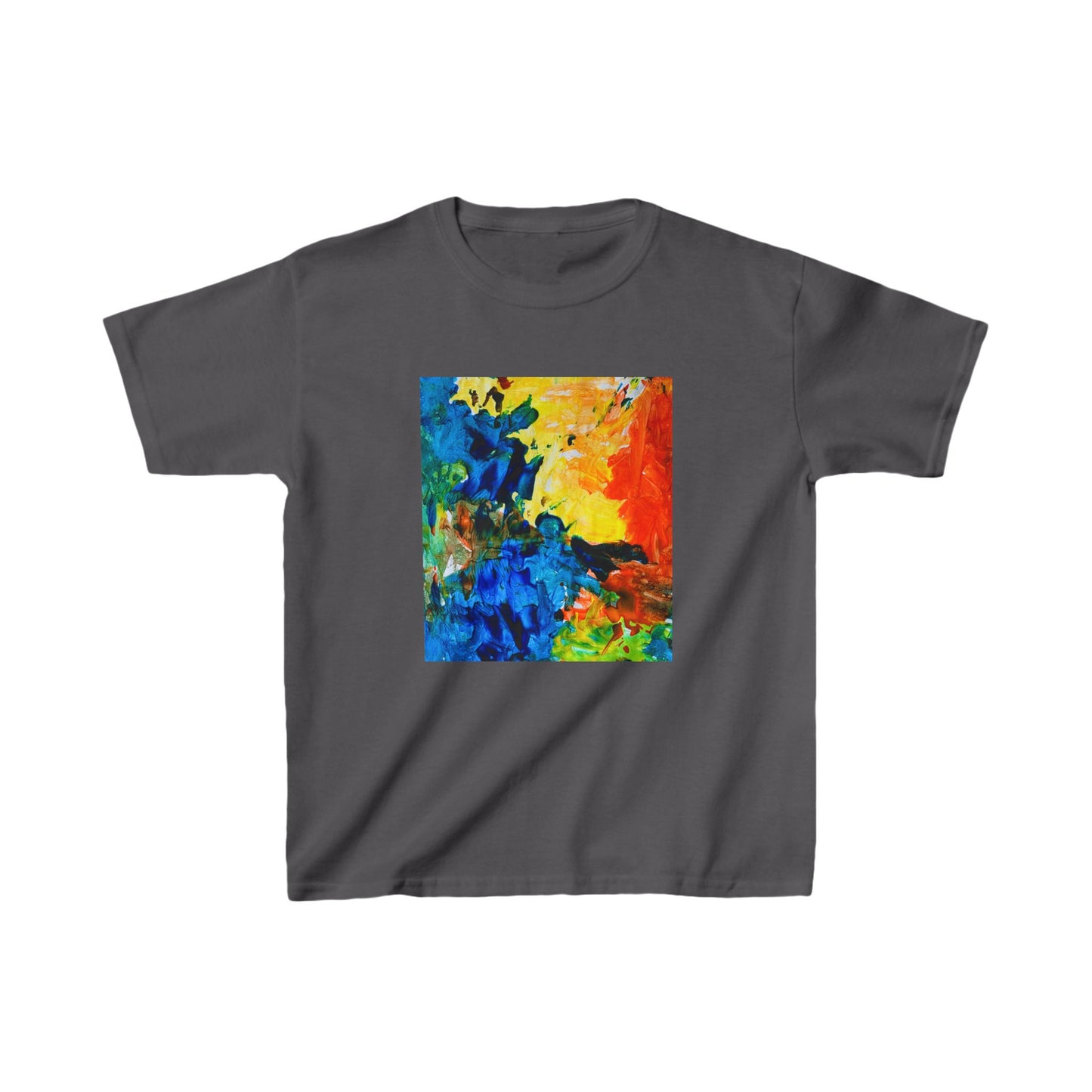 Kids Artwork Water Painting Tee, Kids Drawing Custom Tee, Hand Painted Fleece Gift, Father's Day Present,