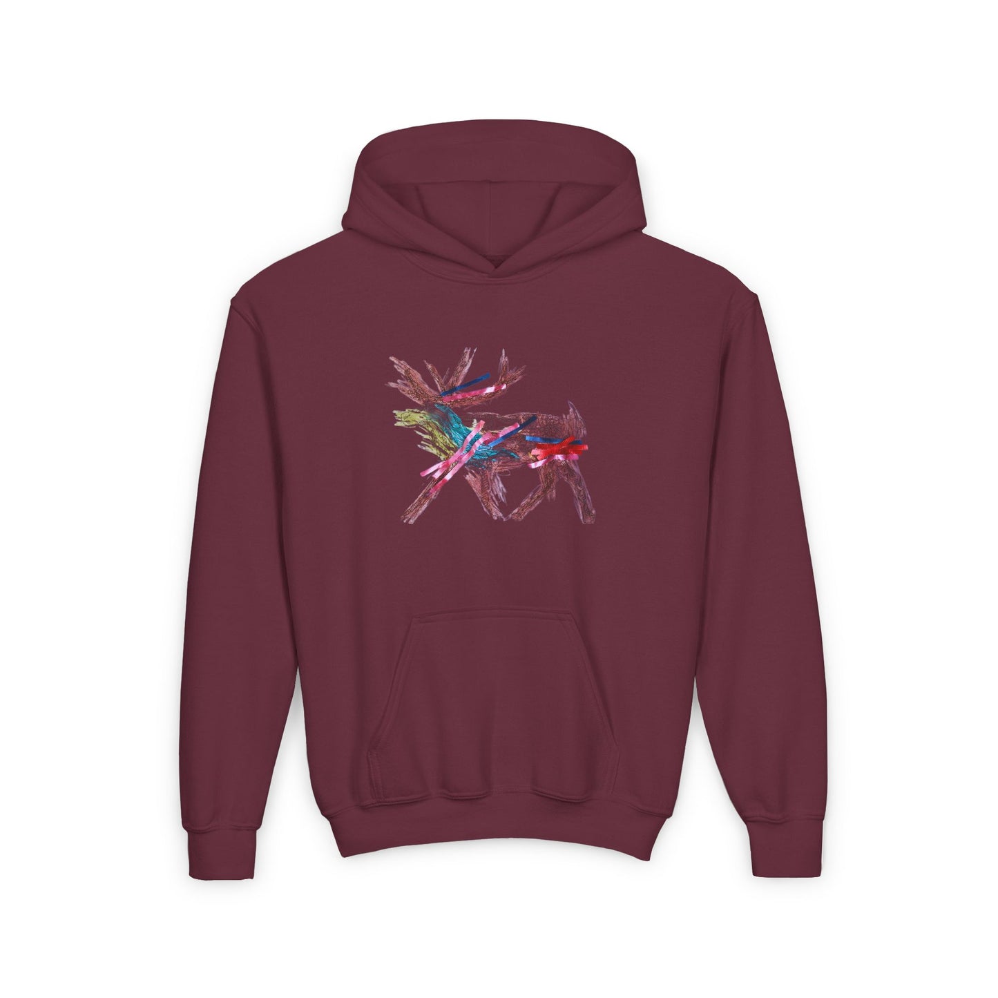 Kids Artwork Reindeer Hoodie