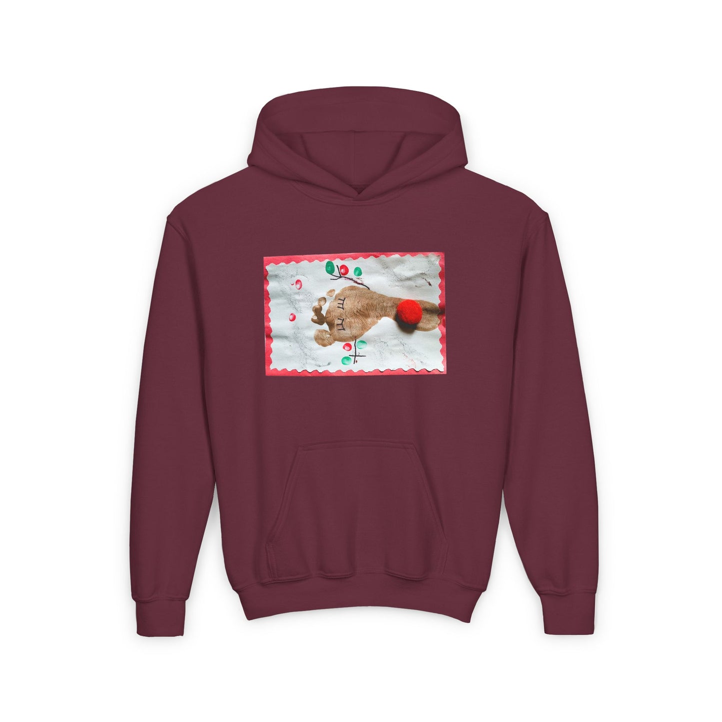 Custom Footprint Hoodie for Kids – Personalized Art Sweatshirt