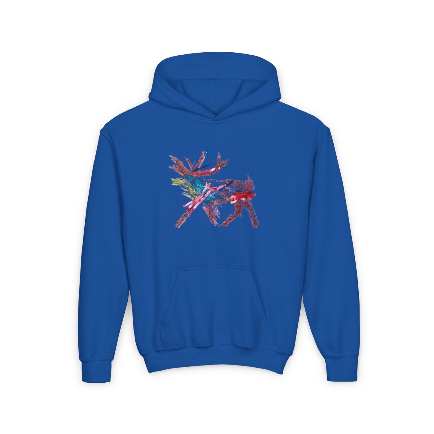 Kids Artwork Reindeer Hoodie