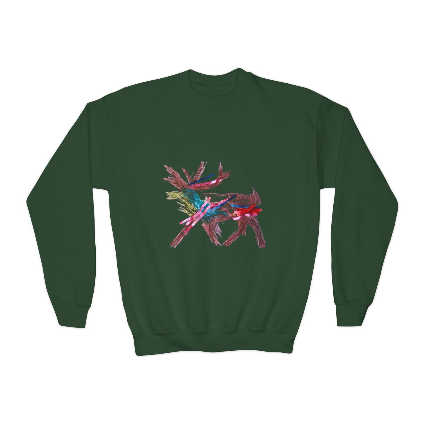 Reindeer Kids Artwork Sweatshirt for Youth