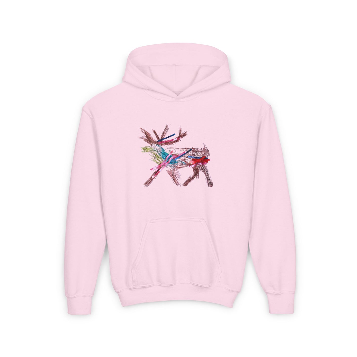 Kids Artwork Reindeer Hoodie