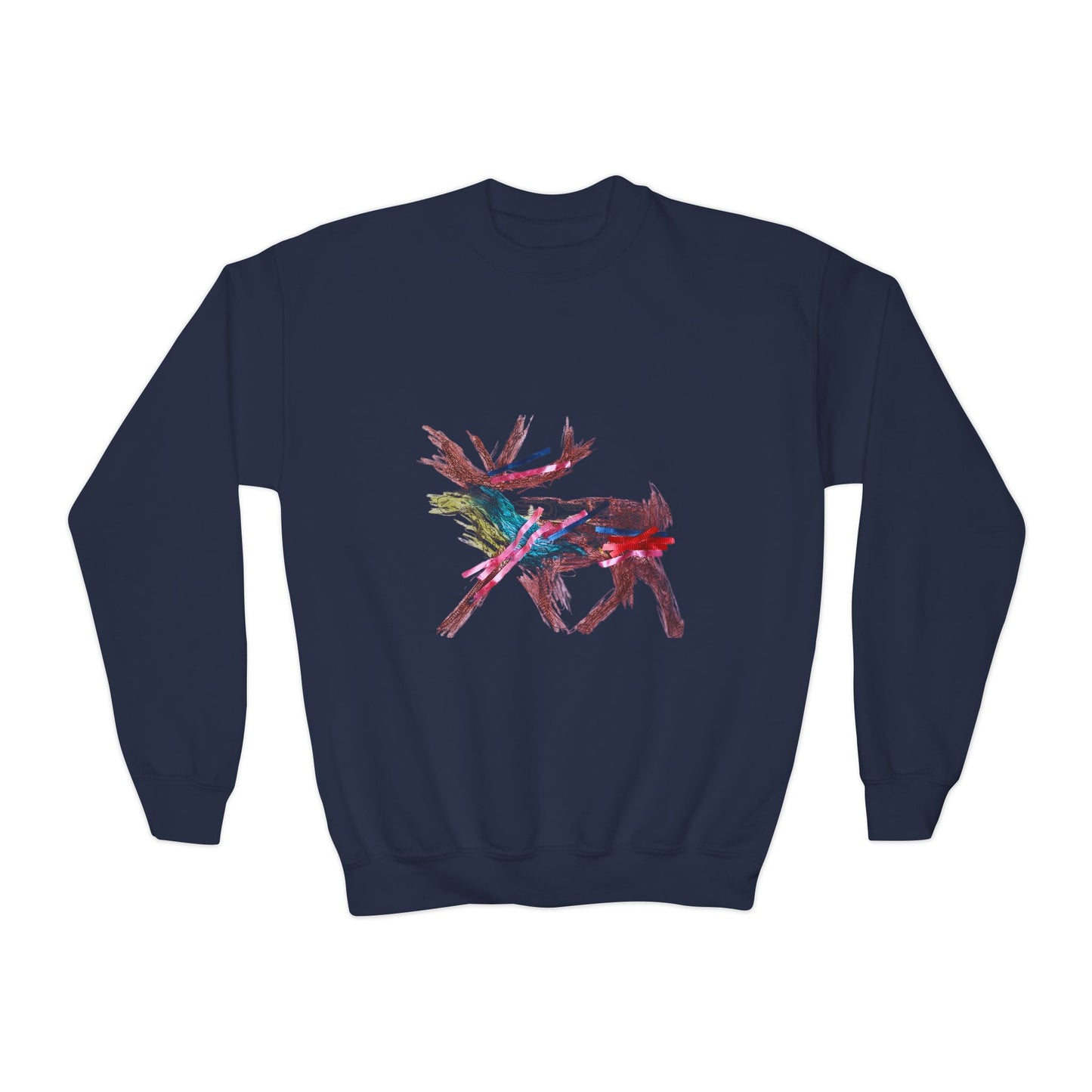 Reindeer Kids Artwork Sweatshirt for Youth