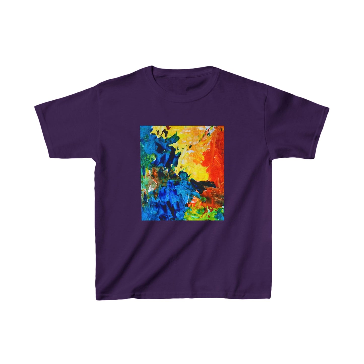 Kids Artwork Water Painting Tee, Kids Drawing Custom Tee, Hand Painted Fleece Gift, Father's Day Present,