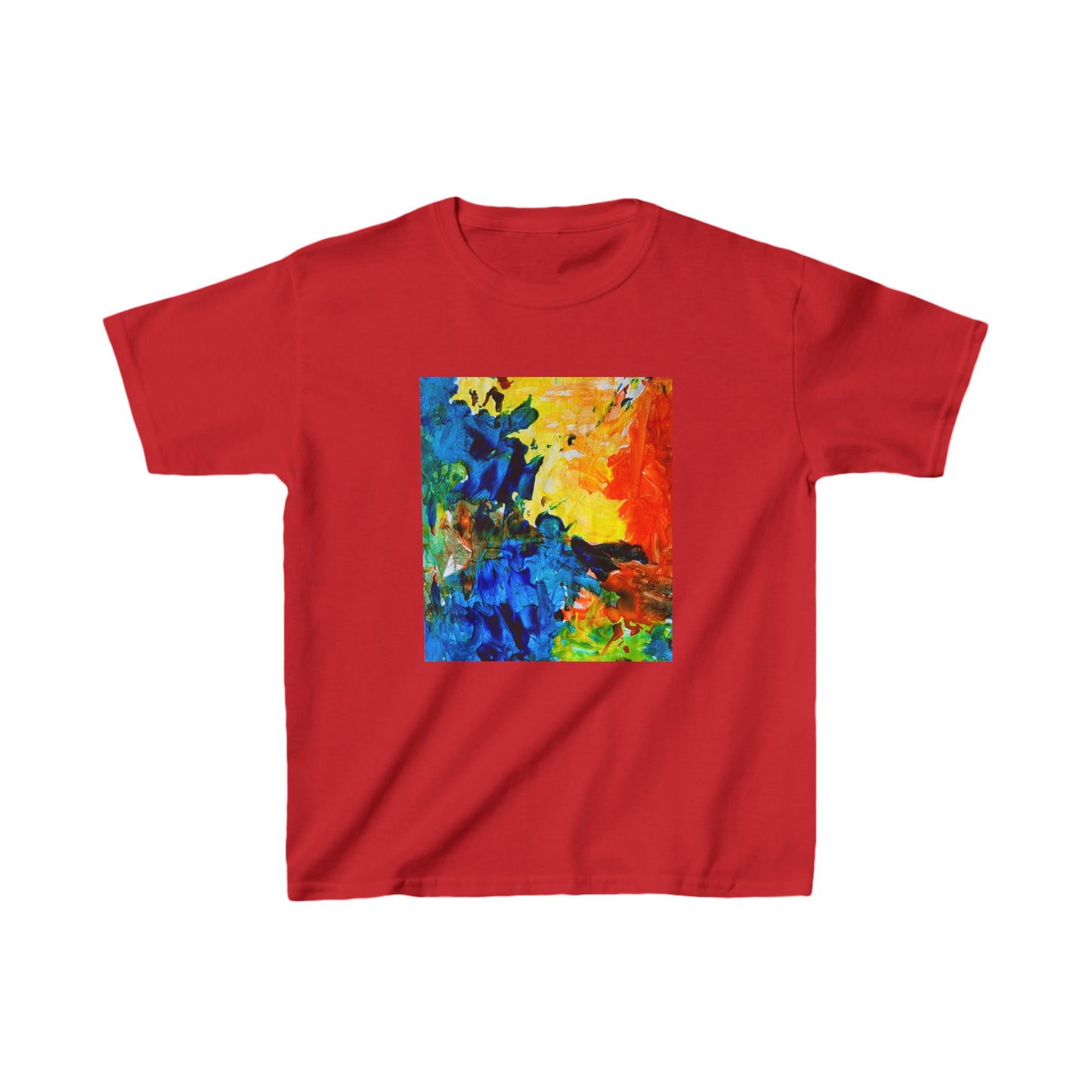Kids Artwork Water Painting Tee, Kids Drawing Custom Tee, Hand Painted Fleece Gift, Father's Day Present,