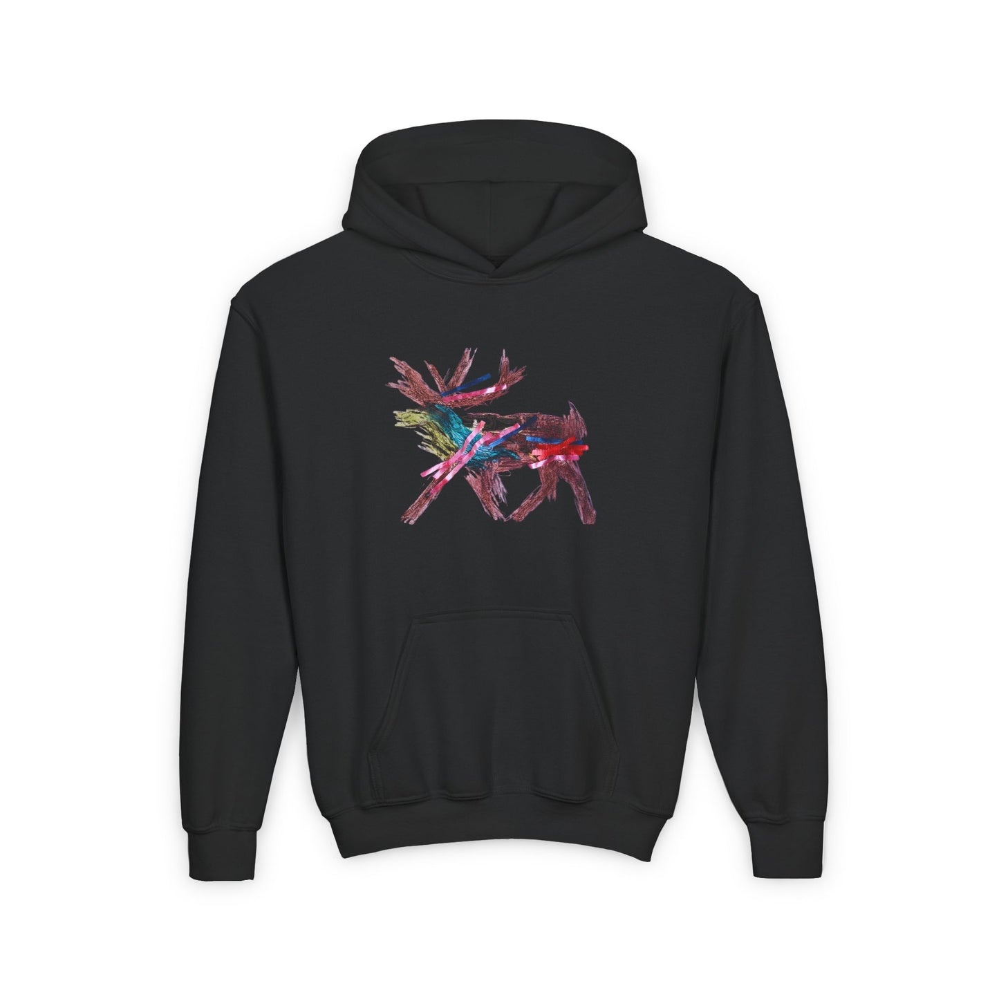Kids Artwork Reindeer Hoodie