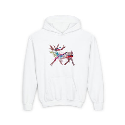 Kids Artwork Reindeer Hoodie